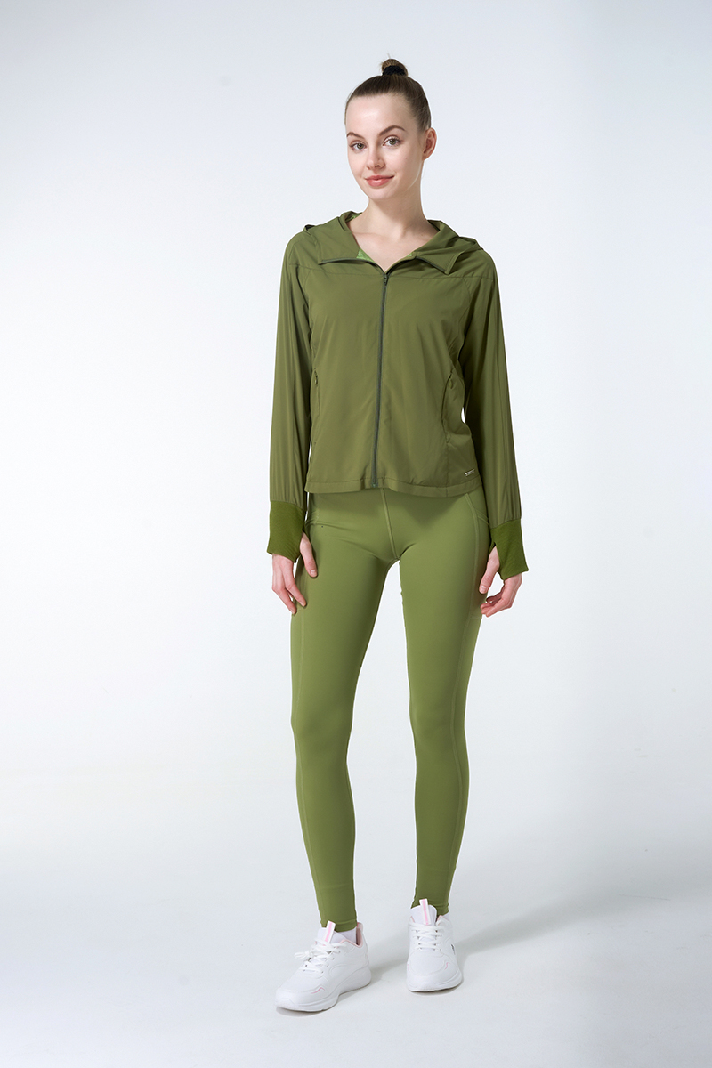 Out Door Sports Jacket And High Wasited Legging Wi