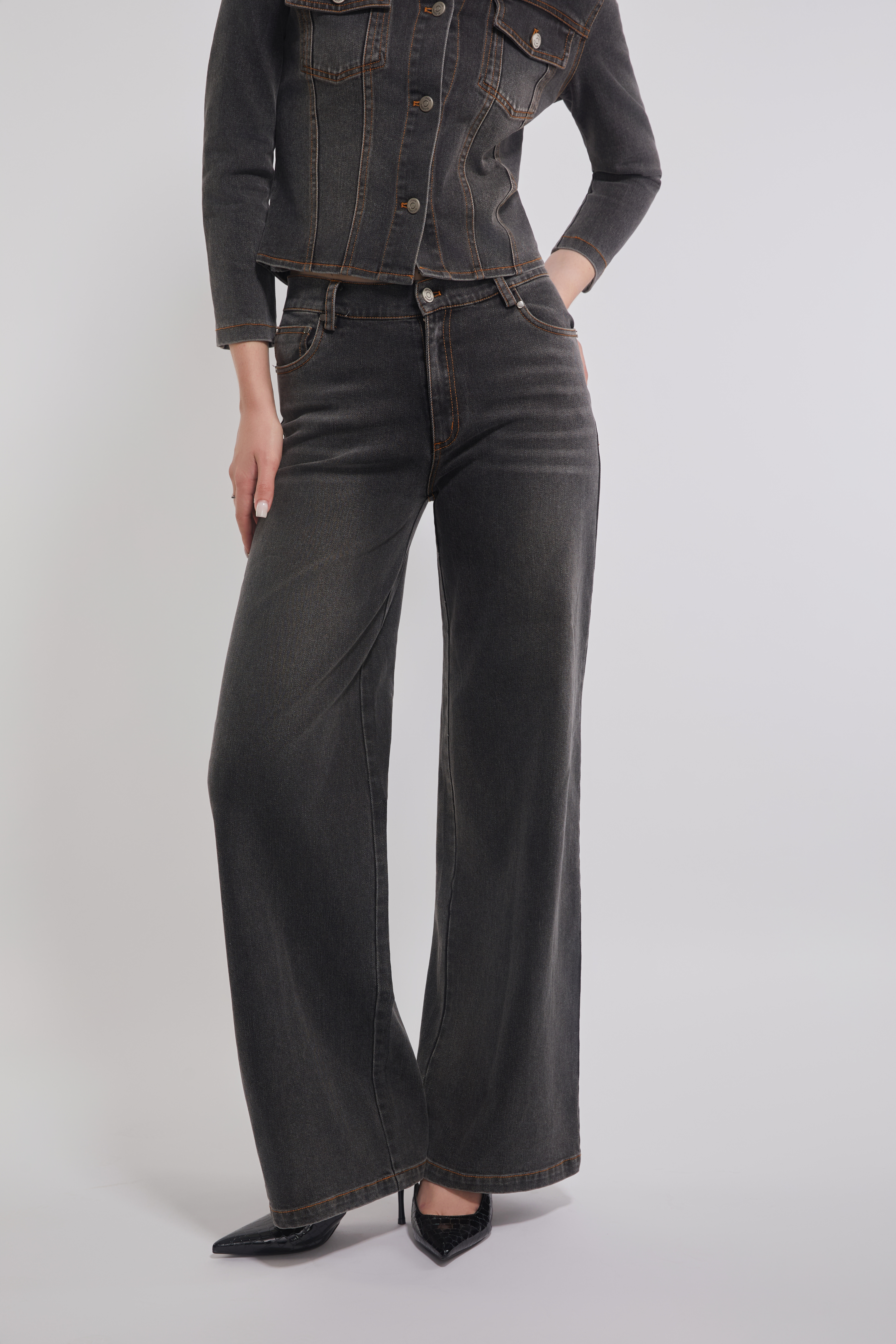 Black Denim Pants