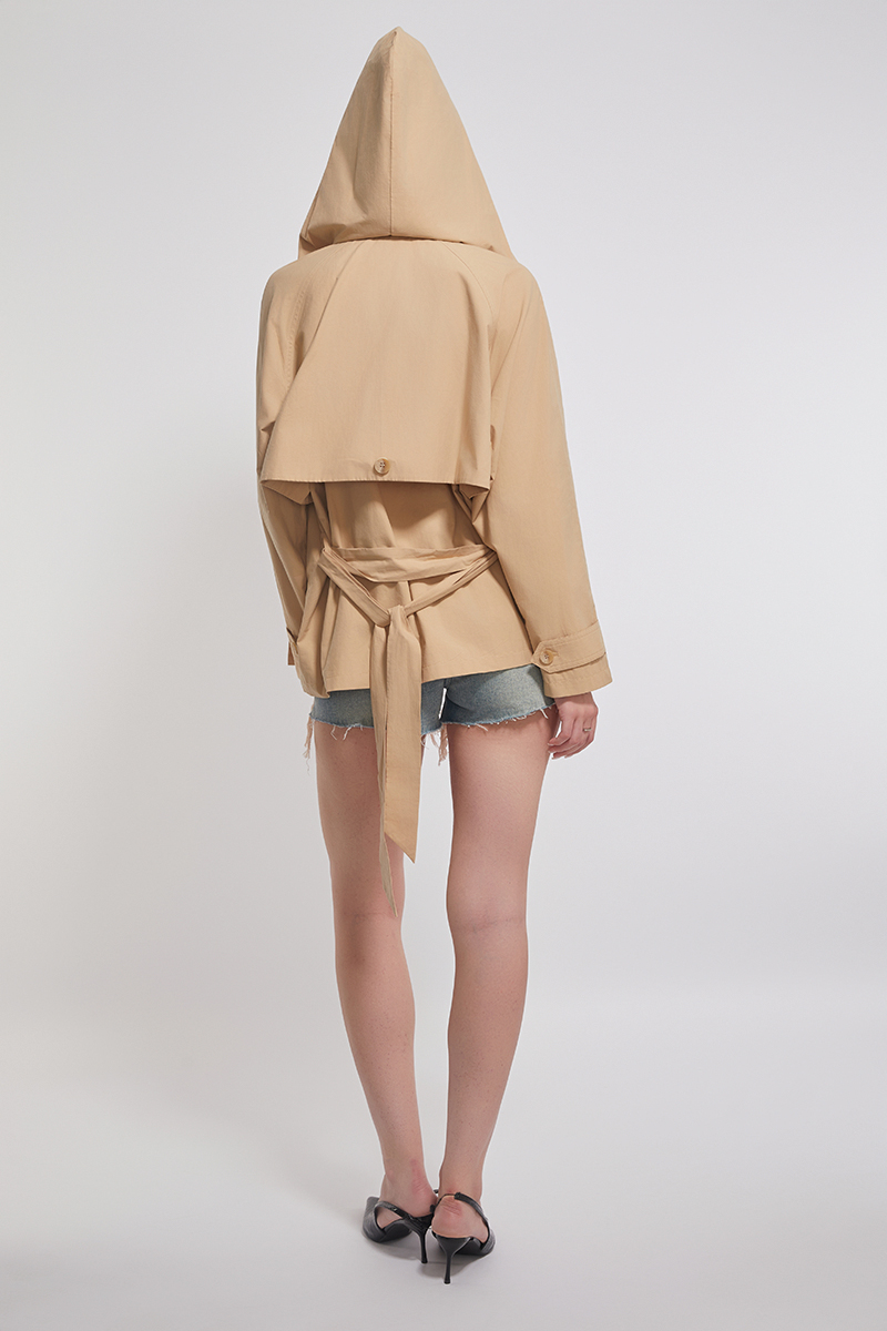 Hoodies Double Layer Short Coat